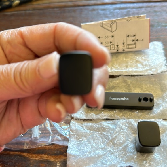 NWOT Matte Black Hansgrohe AddStoris Double Robe Hook - Picture 7 of 14